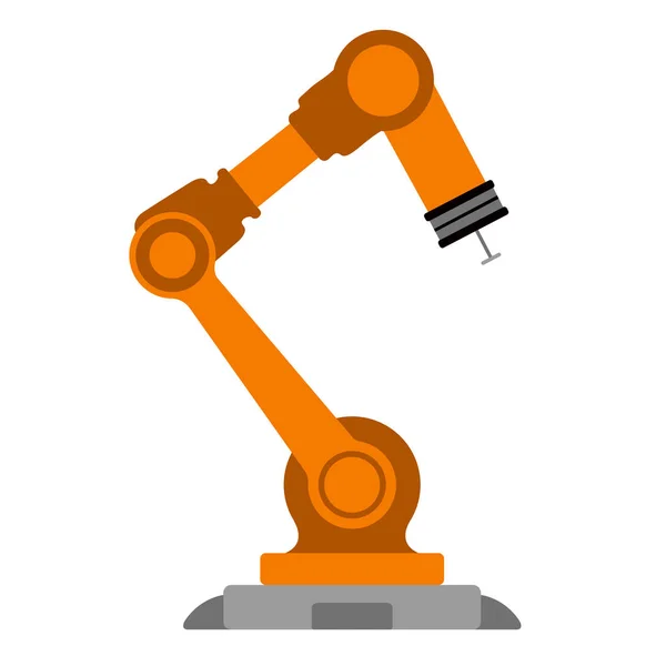 Ikona izolované robotické rameno — Stockový vektor