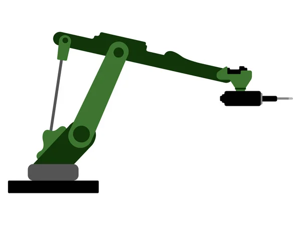 Geïsoleerde robotarm pictogram — Stockvector