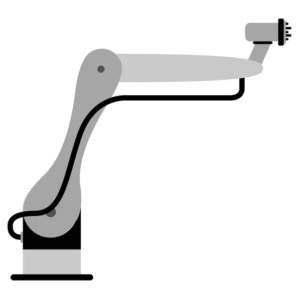 Geïsoleerde robotarm pictogram — Stockvector