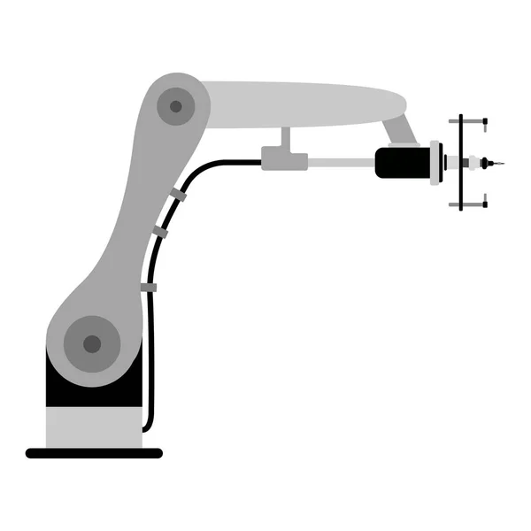 Elszigetelt robotkar ikon — Stock Vector