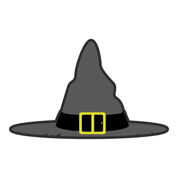 Isolated halloween witch hat icon — Stock Vector