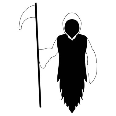 Tırpan simgesi ile izole reaper