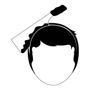 Pala içinde baş halloween kılık