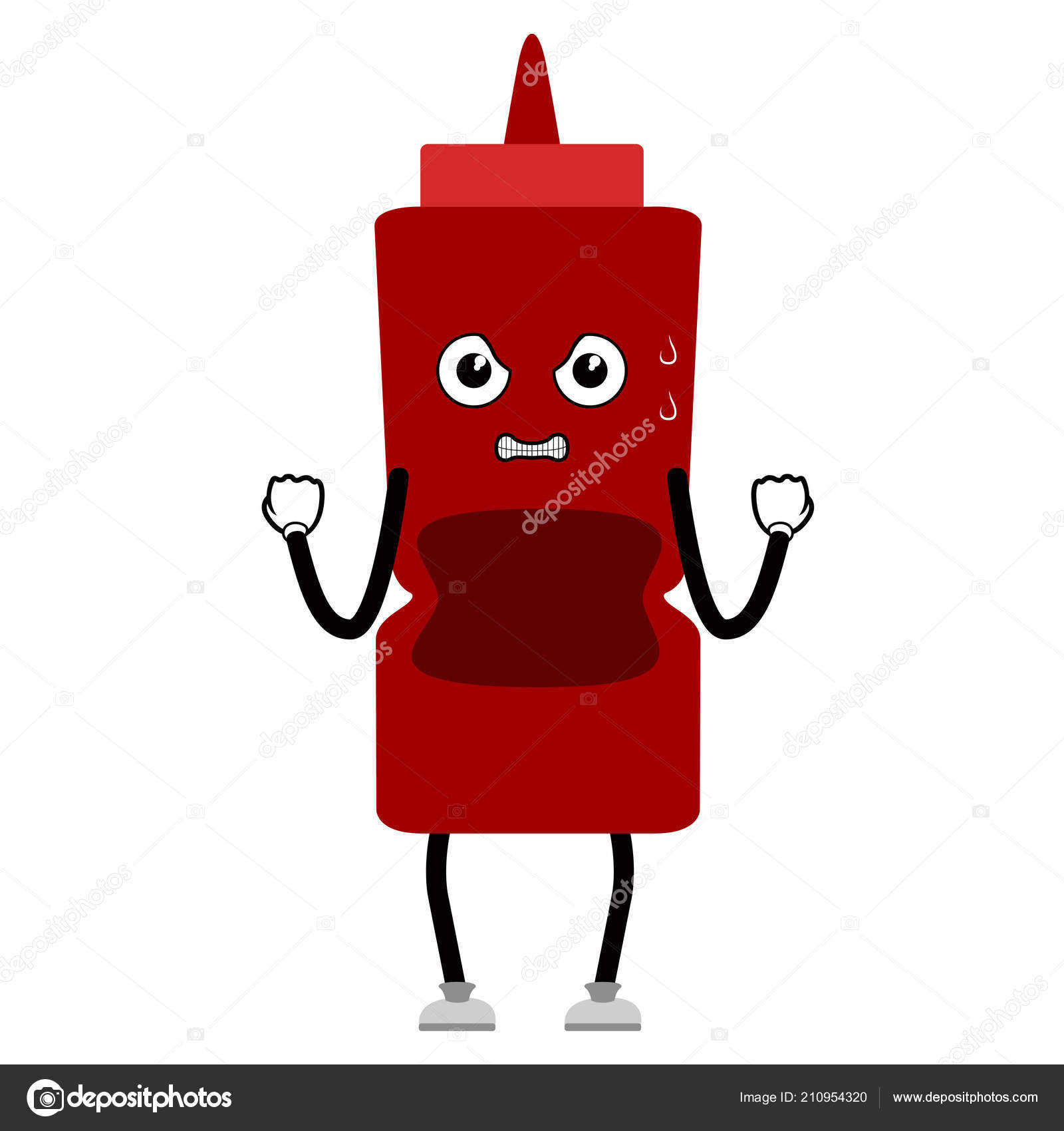 Angry ketchup bottle emote. Fast food Stock Vector Image by ©LAUDiseno #210954320 Angry ketchup bottle emote. Fast food Stock Vector Image by ©LAUDiseno #210954320