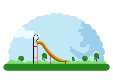Bir çocuk parkı peyzaj