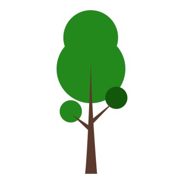 İzole ağaç simgesi