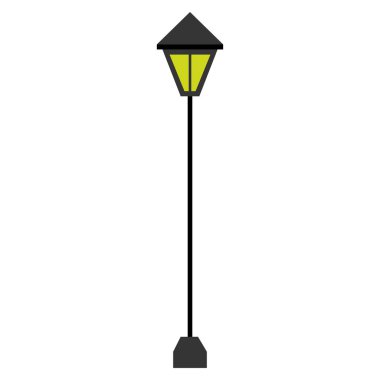 İzole Retro lamba sonrası simge