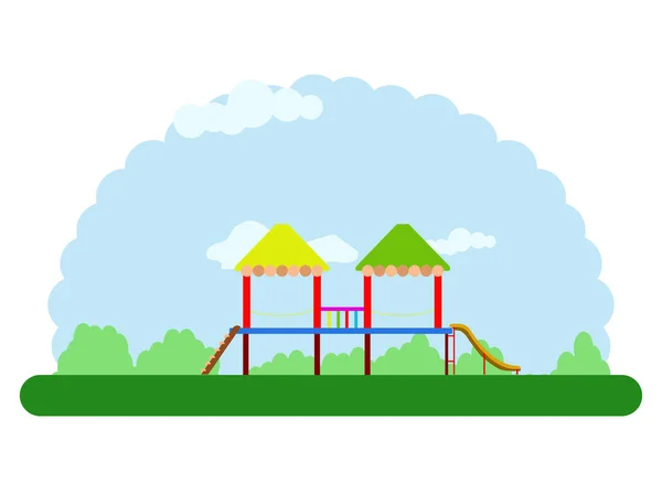 子供公園の風景 — ストックベクタ