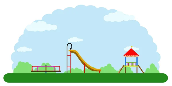 Landscape of a children park — Stock Vector