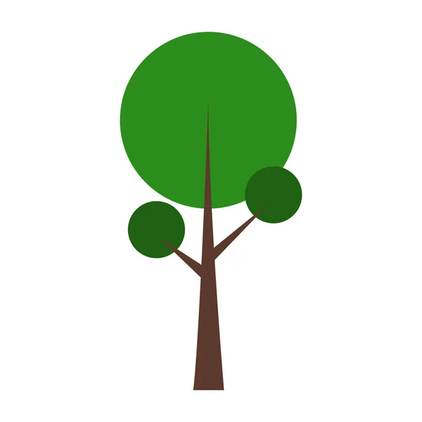 Geïsoleerde boom pictogram — Stockvector