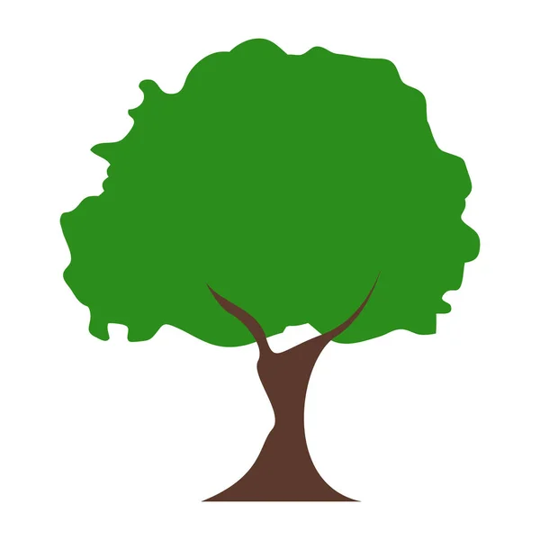 Icono de árbol aislado — Vector de stock