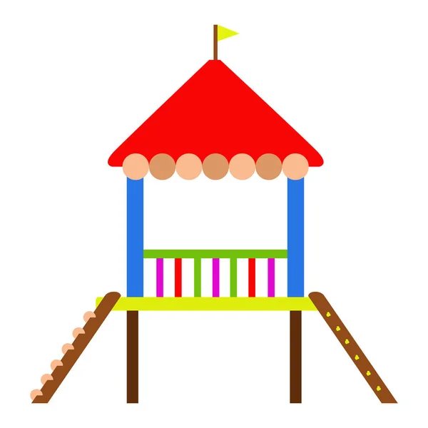 Isolated playground equipment icon — Stock Vector