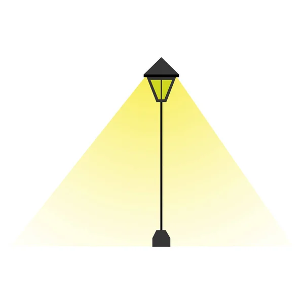 Isolated retro lamp post icon — Stock Vector