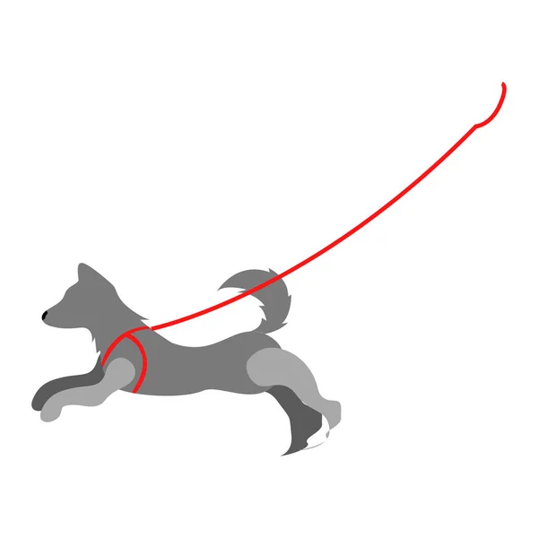 Icona del cane isolato — Vettoriale Stock