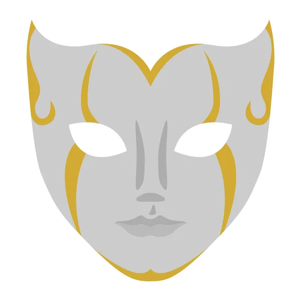Изолированная цветная карнавальная маска — стоковый вектор