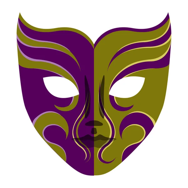 Izolované barevné karnevalové masky — Stockový vektor