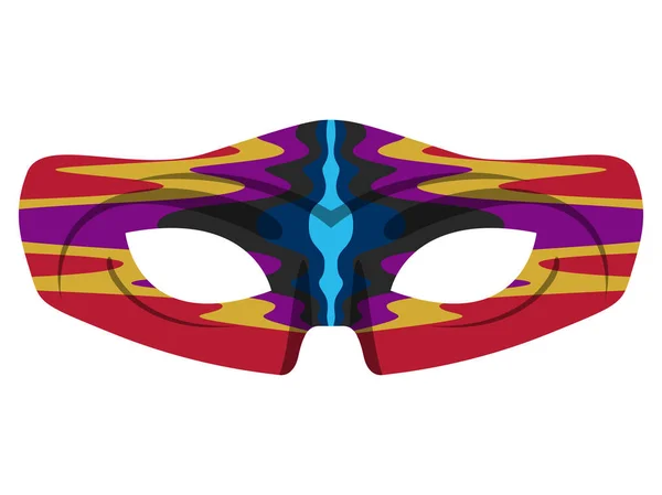 Изолированная цветная карнавальная маска — стоковый вектор