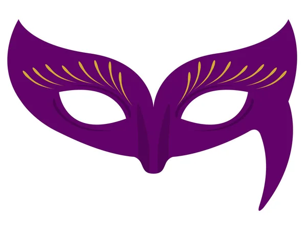 Geïsoleerde gekleurde carnaval masker — Stockvector