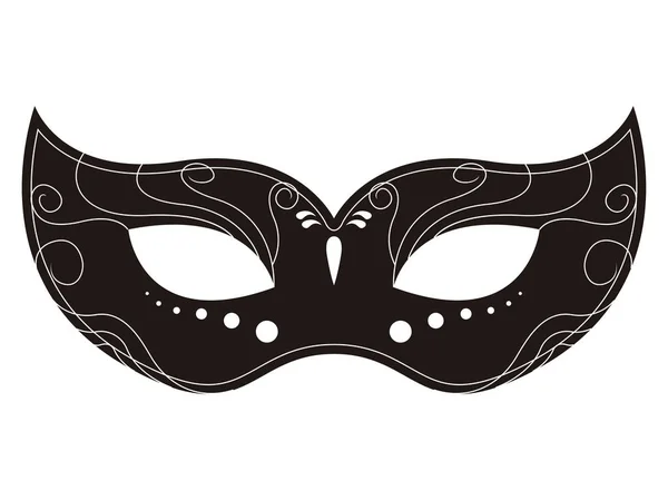 Ikona Izolované Karnevalové Masky Vektorové Ilustrace Design — Stockový vektor