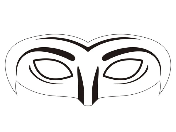 Изолированный значок карнавальной маски — стоковый вектор