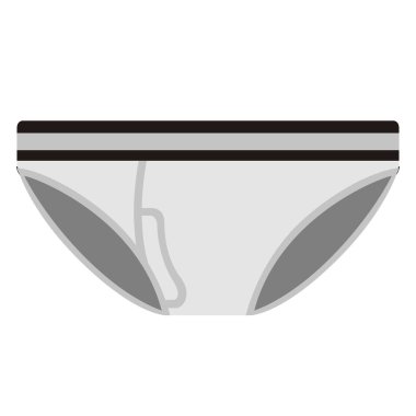 İzole erkek iç çamaşırı simgesi