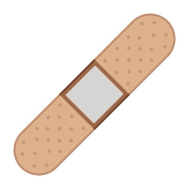 İzole bandaj simgesi