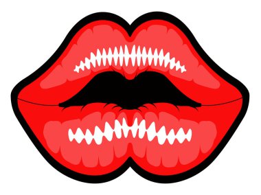 ağız simgesini açın.