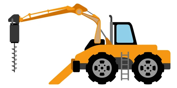 Image du véhicule de construction — Image vectorielle