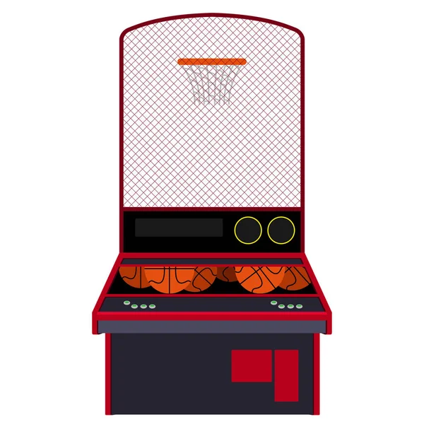 Jogo de basquete para arcade — Vetor de Stock