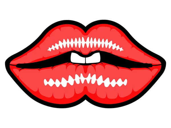 Ізольована рот значок — стоковий вектор