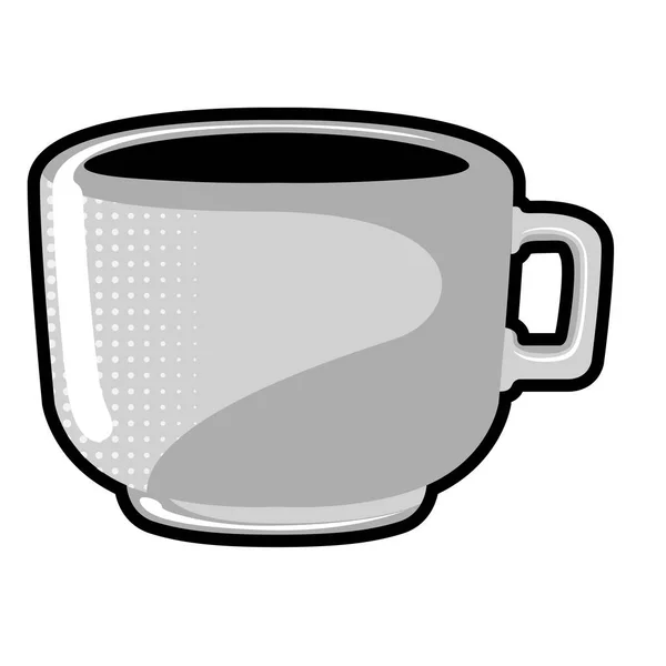 Taza aislada de café — Vector de stock