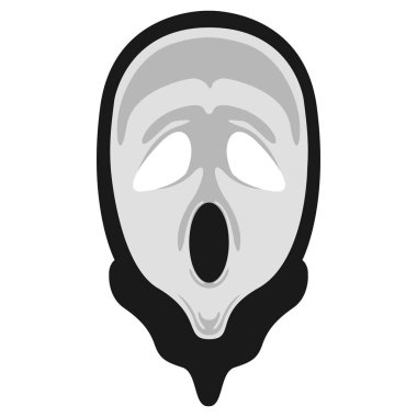 İzole Cadılar Bayramı Hayalet maske