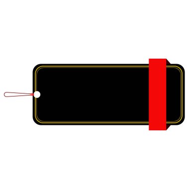 İzole boş Satılık etiket