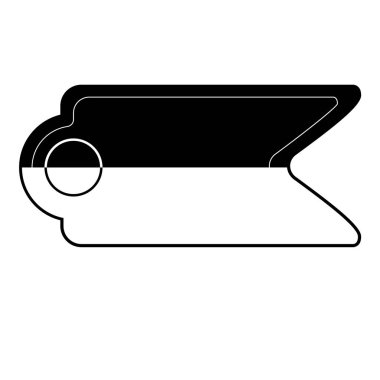 İzole boş Satılık etiket