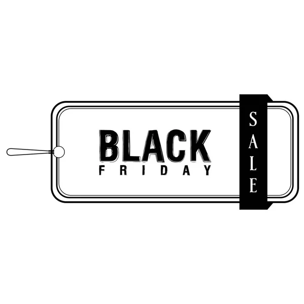 Isoliertes Black-Friday-Etikett — Stockvektor