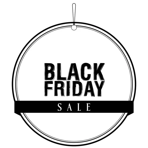 Isoliertes Black-Friday-Etikett — Stockvektor