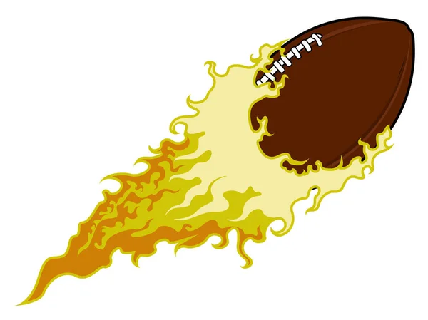 Pelota de fútbol con efecto fuego — Archivo Imágenes Vectoriales