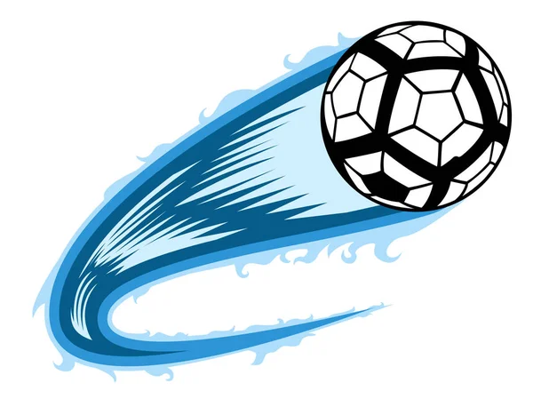 Balón de fútbol con efecto — Vector de stock