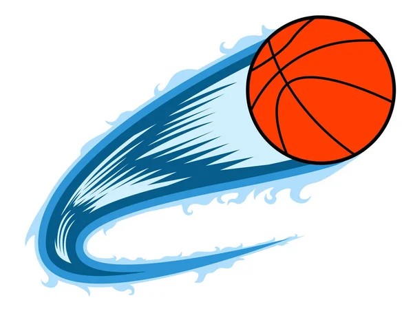 Basketballball mit Wirkung — Stockvektor