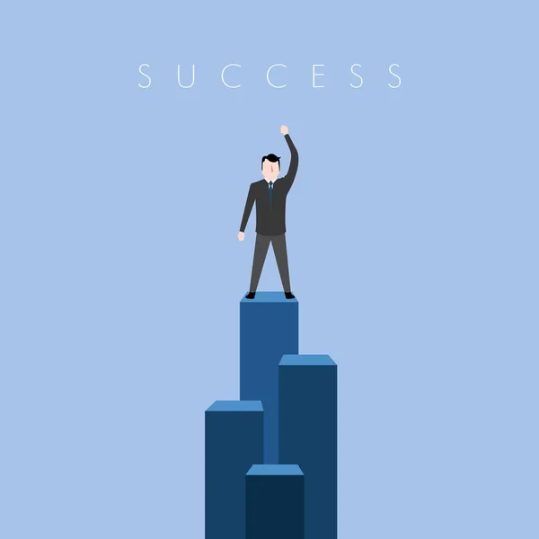 Имидж бизнес-концепции успеха — стоковый вектор