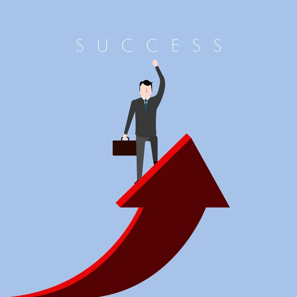 Імідж бізнес-концепції успіху — стоковий вектор