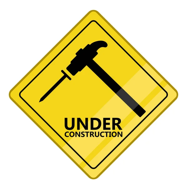 Under construction transit signal — Stock Vector