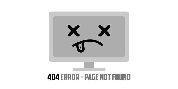 404 error website not found graphic design. Vector illustration