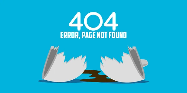 404-fel webbplats inte hittade grafisk design — Stock vektor