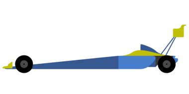 Bir yarış otomobili yan görünüm