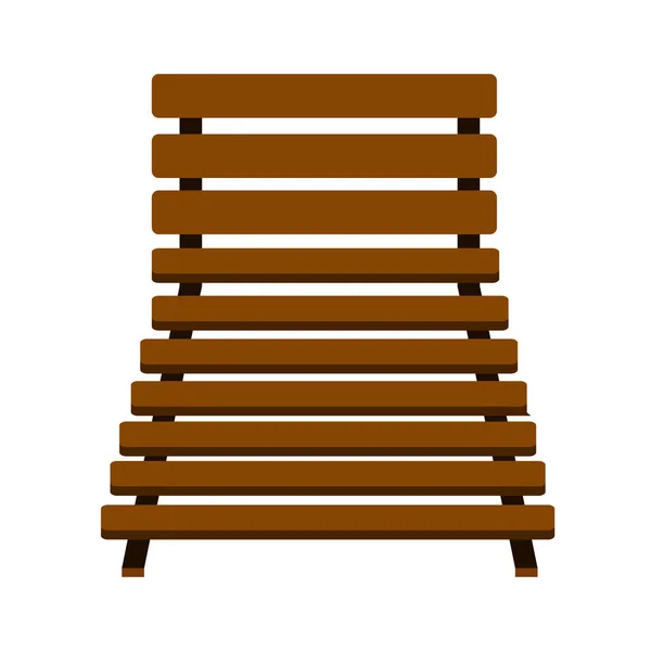 独立沙滩椅图标 — 图库矢量图片