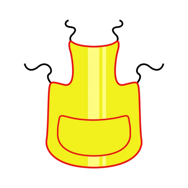 Icono de delantal de cocina aislado — Vector de stock