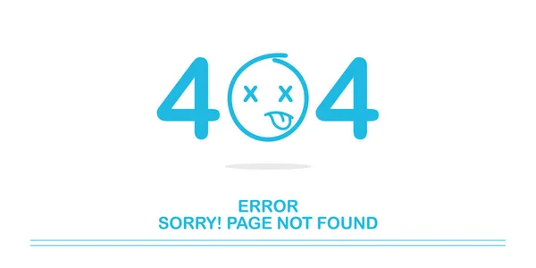 404 errore sito web non trovato disegno grafico — Vettoriale Stock