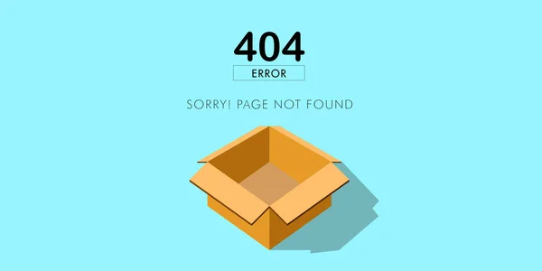 Site de erro 404 não encontrado design gráfico — Vetor de Stock