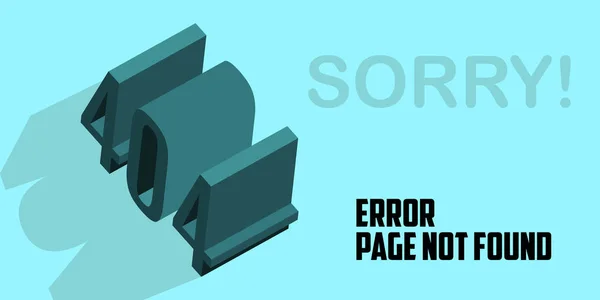 Site Web d'erreur 404 non trouvé graphisme — Image vectorielle